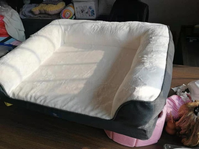 Orthopedic Memory Foam Dog Bed - Dog Sofa with Removable Washable Cover & Waterproof Liner, Couch Dog Beds for Small Large Pets