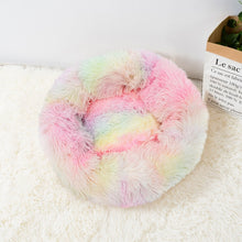 Load image into Gallery viewer, Super Soft Long Plush Warm Lightweight Cat Sleeping Basket Bed Round Fluffy Comfortable Touch Pet Products

