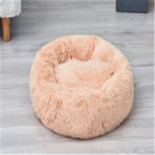 Load image into Gallery viewer, Soft and Fluffy Round Shag Pet Bed and Cushion
