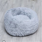 Soft and Fluffy Round Shag Pet Bed and Cushion