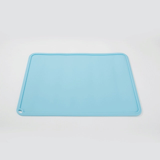 Easy To Use Non-Slip Silicone (Waterproof) Dog & Cat Food Bowl and Placemat