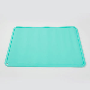 Easy To Use Non-Slip Silicone (Waterproof) Dog & Cat Food Bowl and Placemat