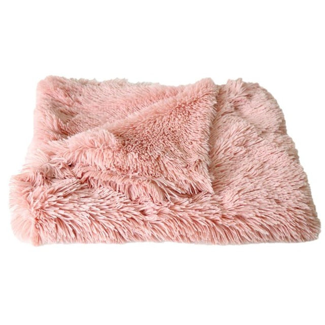 Fluffy Flannel Pet Bed, Warm Blanket or Cushion Mat (Eco-Friendly)