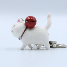 Load image into Gallery viewer, Fashion Cute Cartoon Walking Cat Pendant Key Rings
