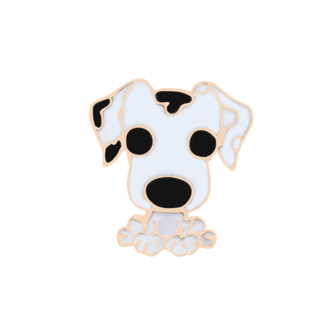 Cartoon Dog Collection Brooch Corgi Bulldog Lapel Pins