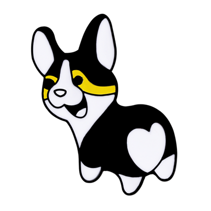 Cartoon Dog Collection Brooch Corgi Bulldog Lapel Pins