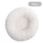 Plush Round Self Warming Lounger and Pet Beds for Dogs and Cats