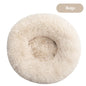 Plush Round Self Warming Lounger and Pet Beds for Dogs and Cats