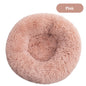 Plush Round Self Warming Lounger and Pet Beds for Dogs and Cats