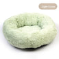 Plush Round Self Warming Lounger and Pet Beds for Dogs and Cats