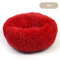 Plush Round Self Warming Lounger and Pet Beds for Dogs and Cats