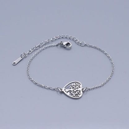 Boho Dream Catcher Dog Paw Flamingo Charm Bracelet 100% Stainless Steel Dainty Jewelry