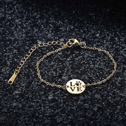 Boho Dream Catcher Dog Paw Flamingo Charm Bracelet 100% Stainless Steel Dainty Jewelry