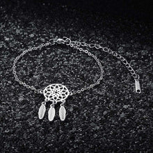 Load image into Gallery viewer, Boho Dream Catcher Dog Paw Flamingo Charm Bracelet 100% Stainless Steel Dainty Jewelry
