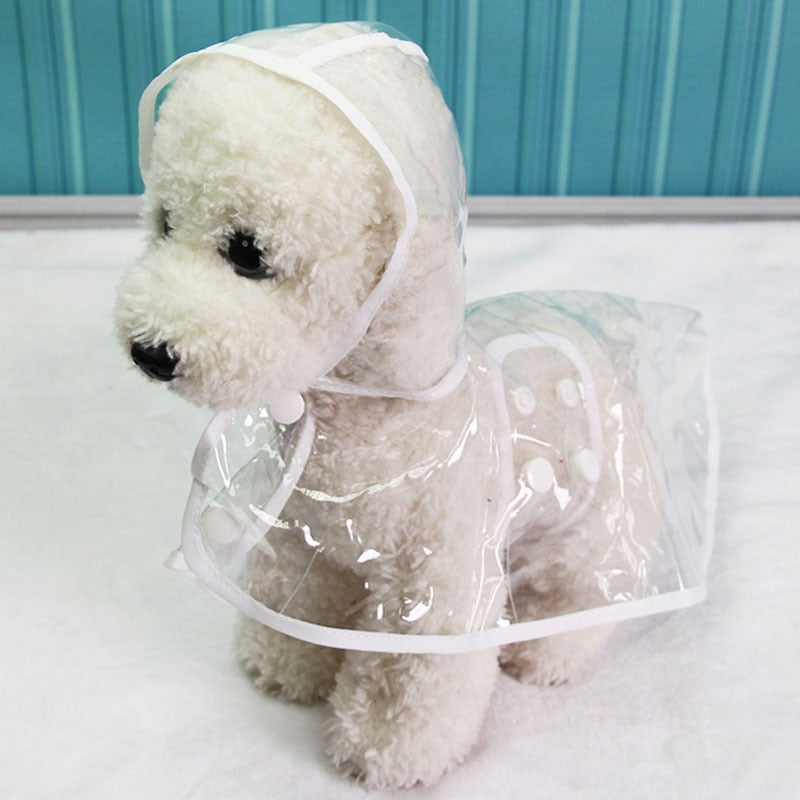 Waterproof Transparent Dog Raincoats For Spring and Summer Rain Walks Sizes XS-XL