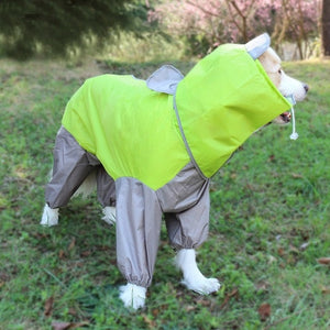 Pet Large Dog Raincoat Outdoor Waterproof Clothes Hooded Jumpsuit Cloak For Small Big Dogs Overalls Rain Coat Labrador