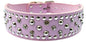 Crystal Studded Collar For Dogs 2 Inch Wide Leather Collar