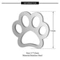5 Pcs Dog Paw Print DIY Charms Stainless Steel Unicorn Pendant