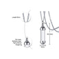 Glass Vial Necklace Pendant Memorial Ash Bottle Cremation Pet Urn