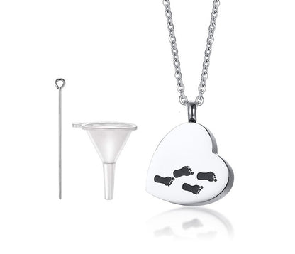 Glass Vial Necklace Pendant Memorial Ash Bottle Cremation Pet Urn