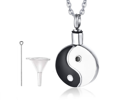 Glass Vial Necklace Pendant Memorial Ash Bottle Cremation Pet Urn