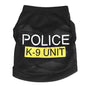 Police Suit Cosplay Dog Black Elastic Vest / Coat Apparel Costumes