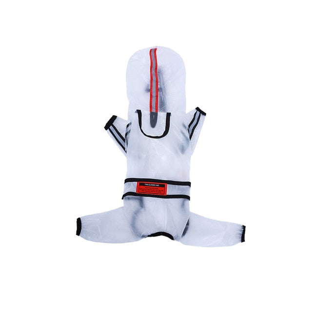 HOOPET Pet Raincoat Puppy Four Feet Hooded Transparent Waterproof Teddy Large Dog Rain Out Clothes