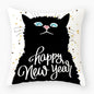Funny Cute Black Cat Lover Pillowcase Cushion Cover 45*45 Polyester Pillow