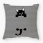 Funny Cute Black Cat Lover Pillowcase Cushion Cover 45*45 Polyester Pillow