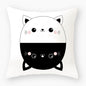 Funny Cute Black Cat Lover Pillowcase Cushion Cover 45*45 Polyester Pillow