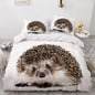 3D Bedding Sets White Duvet Quilt Cover And Comforter Bed Linen Pillowcase (King Queen 140*210 cm)