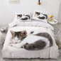 3D Bedding Sets Red Duvet Quilt Cover And Comforter Bed Linen Pillowcase (King Queen 173*230 cm)