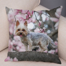 Load image into Gallery viewer, Cute Animal Cushion Cover MINI Yorkshire Dog Soft Plush Pillowcase Decor
