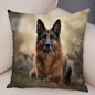 German Shepherd Dog Pillow Case Covers Decor Pet Animal Cushion Cover for Sofa Home Super Soft Short Plush Pillowcase 45*45cm
