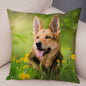German Shepherd Dog Pillow Case Covers Decor Pet Animal Cushion Cover for Sofa Home Super Soft Short Plush Pillowcase 45*45cm