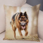 German Shepherd Dog Pillow Case Covers Decor Pet Animal Cushion Cover for Sofa Home Super Soft Short Plush Pillowcase 45*45cm