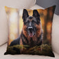 German Shepherd Dog Pillow Case Covers Decor Pet Animal Cushion Cover for Sofa Home Super Soft Short Plush Pillowcase 45*45cm