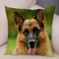 German Shepherd Dog Pillow Case Covers Decor Pet Animal Cushion Cover for Sofa Home Super Soft Short Plush Pillowcase 45*45cm