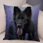 German Shepherd Dog Pillow Case Covers Decor Pet Animal Cushion Cover for Sofa Home Super Soft Short Plush Pillowcase 45*45cm