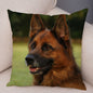 German Shepherd Dog Pillow Case Covers Decor Pet Animal Cushion Cover for Sofa Home Super Soft Short Plush Pillowcase 45*45cm
