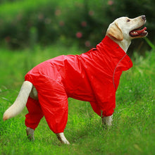 Load image into Gallery viewer, Pet Dog Raincoat Reflective Waterproof Zipper High Neck Hooded Jumpsuit For Small, Medium and Big Dogs
