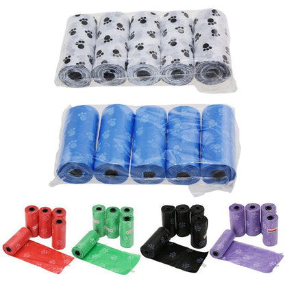 Biodegradable Pet Waste Bag With Poop Bag Dispenser 5 Rolls 75 pcs