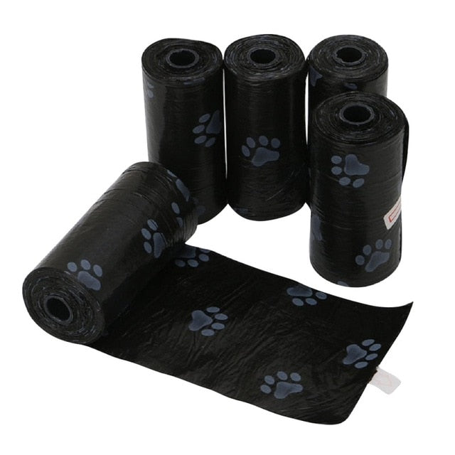 Biodegradable Pet Waste Bag With Poop Bag Dispenser 5 Rolls 75 pcs