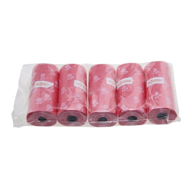 Biodegradable Pet Waste Bag With Poop Bag Dispenser 5 Rolls 75 pcs