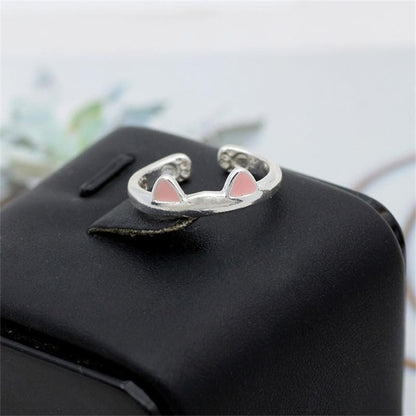 Hot Selling Fashion Women's Ring Pet Dog Paw Cat Ears Angel Wings Bee Rabbit Heart Wedding Ring Animal Jewelry Gift 2020 New