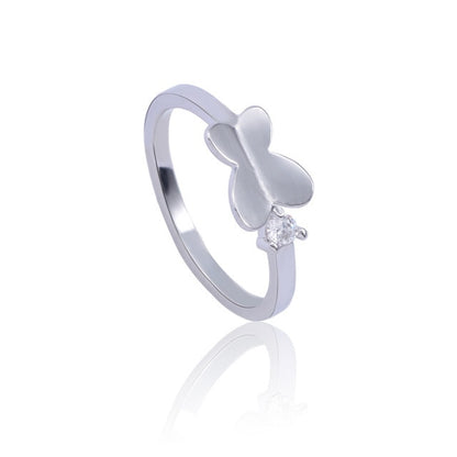 Hot Selling Fashion Women's Ring Pet Dog Paw Cat Ears Angel Wings Bee Rabbit Heart Wedding Ring Animal Jewelry Gift 2020 New