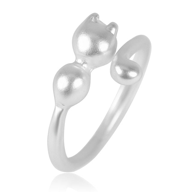 Hot Selling Fashion Women's Ring Pet Dog Paw Cat Ears Angel Wings Bee Rabbit Heart Wedding Ring Animal Jewelry Gift 2020 New