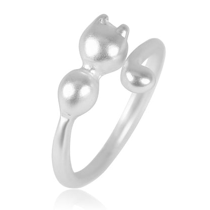 Hot Selling Fashion Women's Ring Pet Dog Paw Cat Ears Angel Wings Bee Rabbit Heart Wedding Ring Animal Jewelry Gift 2020 New