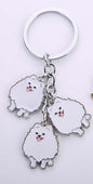 Jewelry Lovely Pomeranian Dog Charm Metal Key Chains