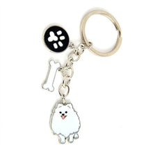 Load image into Gallery viewer, Jewelry Lovely Pomeranian Dog Charm Metal Key Chains
